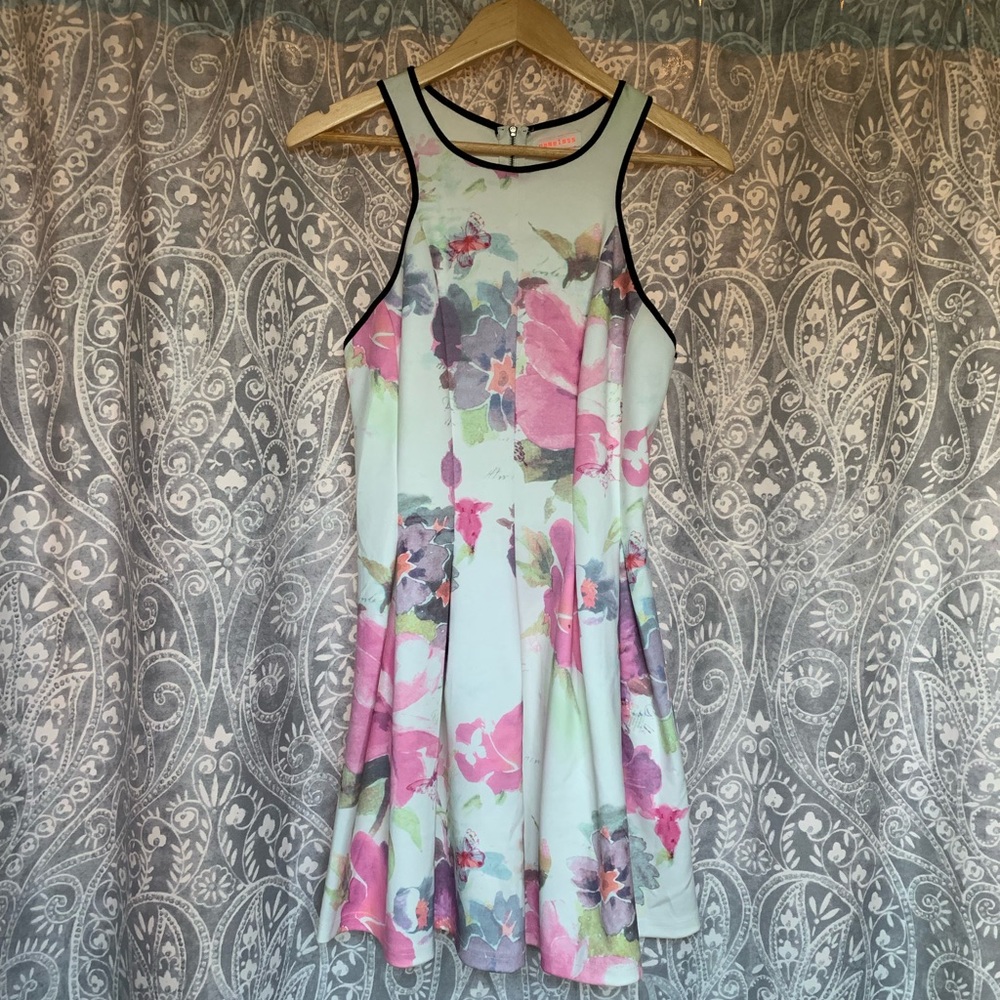 Floral Scuba Razorback Dress